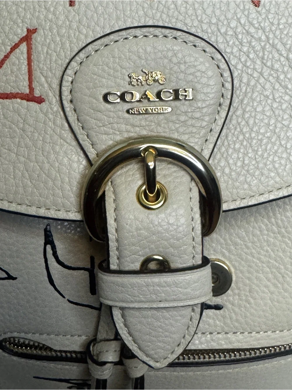 Coach pebble leather